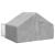 Canisa de exterior cu alergare 3x3x1,9 m otel galvanizat GartenMobel Dekor
