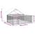 Canisa de exterior cu alergare 4x3x1,9 m otel galvanizat GartenMobel Dekor