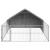 Canisa de exterior cu alergare 4x3x1,9 m otel galvanizat GartenMobel Dekor