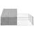 Canisa de exterior cu alergare 4x3x1,9 m otel galvanizat GartenMobel Dekor