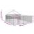Canisa de exterior cu alergare 6x3x1,9 m otel galvanizat GartenMobel Dekor