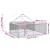 Canisa de exterior cu alergare 5x3x1,9 m otel galvanizat GartenMobel Dekor