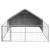 Canisa de exterior cu alergare 5x3x1,9 m otel galvanizat GartenMobel Dekor