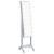 Oglindă de sine stătătoare cu LED, alb, 34x37x146 cm GartenMobel Dekor