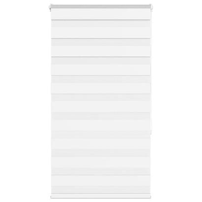 Jaluzea tip zebra alb lățime țesătură 70,9 cm poliester GartenMobel Dekor