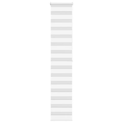 Jaluzea tip zebra alb lățime țesătură 40,9 cm poliester GartenMobel Dekor