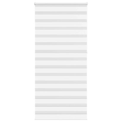 Jaluzea tip zebra alb lățime țesătură 100,9 cm poliester GartenMobel Dekor