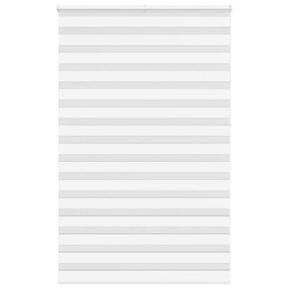 Jaluzea tip zebra alb lățime țesătură 135,9 cm poliester GartenMobel Dekor