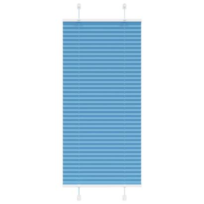 Jaluză plisată albastru 60x100 cm Lățime țesătură 59,4 cm GartenMobel Dekor