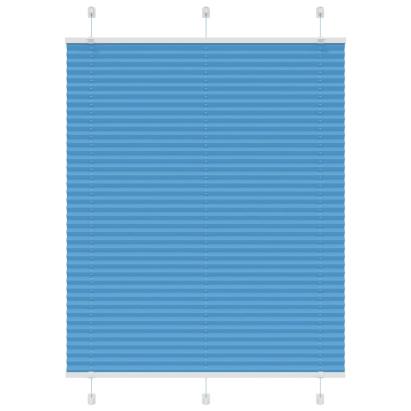 Jaluză plisată albastru 105x100 cm Lățime țesătură 104,4 cm GartenMobel Dekor