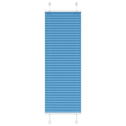 Jaluză plisată Albastru 50x150 cm Lățime țesătură 49,4 cm GartenMobel Dekor