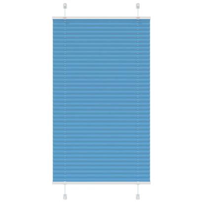 Jaluză plisată Albastru 70x150 cm Lățime țesătură 69,4 cm GartenMobel Dekor
