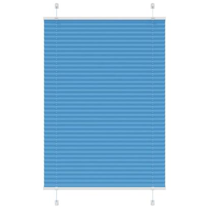 Jaluză plisată Albastru 80x150 cm Lățime țesătură 79,4 cm GartenMobel Dekor