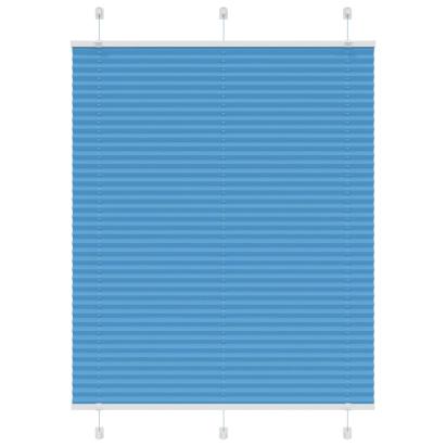 Jaluză plisată Albastru 110x150 cm Lățime țesătură 109,4 cm GartenMobel Dekor