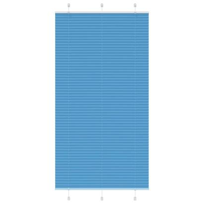 Jaluză plisată Albastru 110x200 cm Lățime țesătură 109,4 cm GartenMobel Dekor