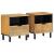 Noptiere 2 buc Maro 40x33x46 cm Lemn masiv Mango GartenMobel Dekor