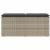 Bancă de grădină cu pernă Gri deschis 110x40x44 cm Poly Ratan GartenMobel Dekor