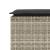Bancă de grădină cu pernă Gri deschis 110x40x44 cm Poly Ratan GartenMobel Dekor