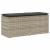 Bancă de grădină cu pernă Gri deschis 110x40x44 cm Poly Ratan GartenMobel Dekor