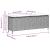 Bancă de grădină cu pernă neagră 110x30x40,5 cm Poly Rattan GartenMobel Dekor