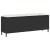 Bancă de grădină cu pernă neagră 110x30x40,5 cm Poly Rattan GartenMobel Dekor