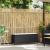 Bancă de grădină cu pernă neagră 110x30x40,5 cm Poly Rattan GartenMobel Dekor