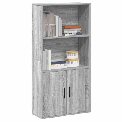 Bibliotecă, gri sonoma, 60x24x120 cm, lemn prelucrat GartenMobel Dekor