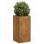 Jardinieră Rusty 40x40x80 cm Oțel pentru intemperii GartenMobel Dekor