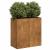 Jardinieră Rusty 80x40x80 cm Oțel pentru intemperii GartenMobel Dekor