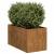 Jardinieră Rusty 40x80x40 cm Oțel pentru intemperii GartenMobel Dekor