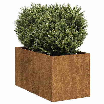 Jardinieră Rusty 40x80x40 cm Oțel pentru intemperii GartenMobel Dekor