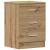 Noptiere, 2 buc., stejar artizanal, 38x35x55 cm, lemn prelucrat GartenMobel Dekor