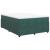 Pat box spring cu saltea, verde închis, 140x190 cm, catifea GartenMobel Dekor