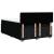 Pat box spring cu saltea, negru, 140x190 cm, textil GartenMobel Dekor