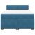 Pat box spring cu saltea, albastru, 140x190 cm, catifea GartenMobel Dekor