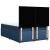 Pat box spring cu saltea, albastru, 140x200 cm, textil GartenMobel Dekor