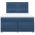 Pat box spring cu saltea, albastru, 140x200 cm, textil GartenMobel Dekor