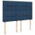 Pat box spring cu saltea, albastru, 140x200 cm, textil GartenMobel Dekor