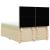 Pat box spring cu saltea, crem, 140x200 cm, textil GartenMobel Dekor