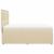 Pat box spring cu saltea, crem, 140x200 cm, textil GartenMobel Dekor