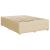 Pat box spring cu saltea, crem, 140x200 cm, textil GartenMobel Dekor