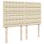 Pat box spring cu saltea, crem, 140x200 cm, textil GartenMobel Dekor