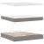 Cadru de pat otoman cu saltea Taupe 180x200cm Material GartenMobel Dekor