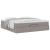 Cadru de pat otoman cu saltea Taupe 180x200cm Material GartenMobel Dekor