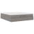Cadru de pat otoman cu saltea Taupe 180x200cm Material GartenMobel Dekor