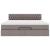 Cadru de pat otoman cu saltea Taupe 180x200cm Material GartenMobel Dekor