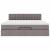 Cadru de pat otoman cu saltea Taupe 180x200cm Material GartenMobel Dekor