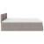 Cadru de pat otoman cu saltea Taupe 180x200cm Material GartenMobel Dekor