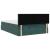 Cadru de pat otoman cu saltea verde închis 140x200cm catifea GartenMobel Dekor