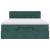 Cadru de pat otoman cu saltea verde închis 140x200cm catifea GartenMobel Dekor